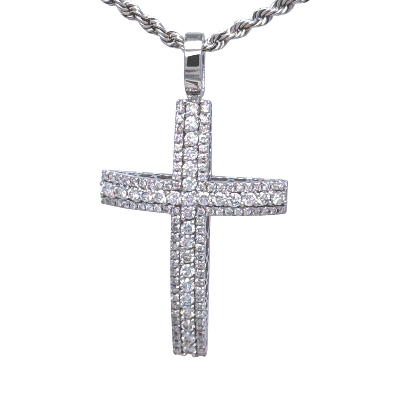 Croce uomo con brillanti