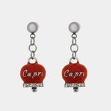 ORECCHINI CAPRI ROSSO