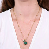 COLLANA CAPRI VERDE E ORO