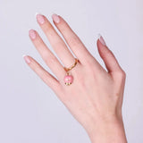 ANELLO CAPRI ORO E  ROSA