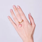 ANELLO CAPRI ORO E ROSA BIG