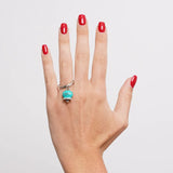 ANELLO CAPRI VERDE ACQUA BIG