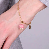 BRACCIALE CAPRI ORO E ROSA