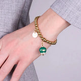 BRACCIALE CAPRI ORO E VERDE