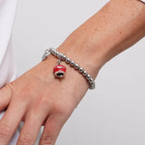 BRACCIALE CAPRI ROSSO PALLINATO