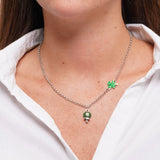 COLLANA CAPRI QUADRIFOGLIO VERDE