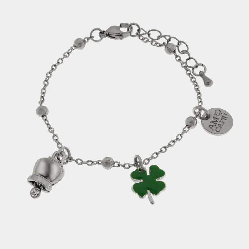 BRACCIALE CAPRI E QUADRIFOGLIO