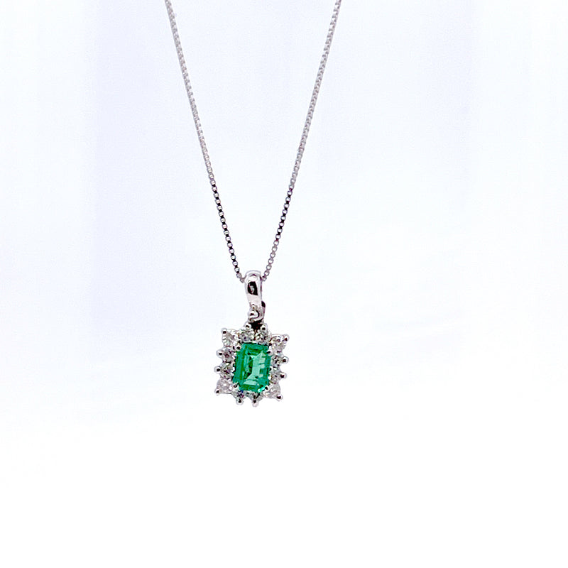 COLLANA SMERALDO TAGLIO BAGUETTE