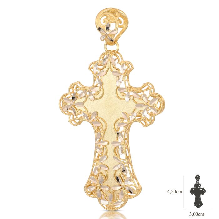 CROCE  SCATOLATA BICOLORE