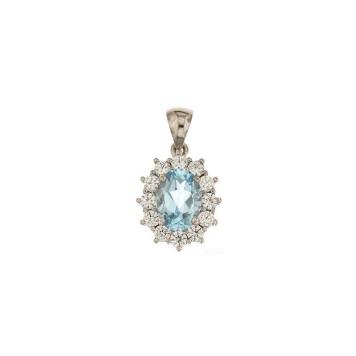 PENDENTE CON PIETRA CELESTE