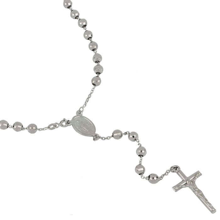 GIROCOLLO ROSARIO CON GRANI SFACCETTATI 8