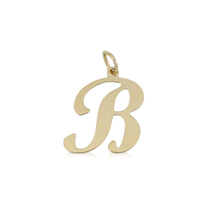 PENDENTE LETTERA IN CORSIVO B
