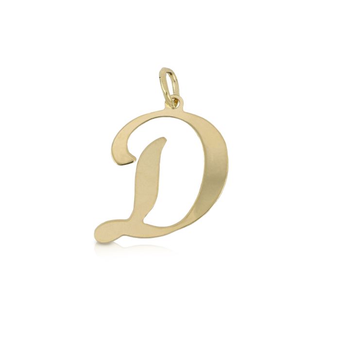 PENDENTE LETTERA IN CORSIVO D