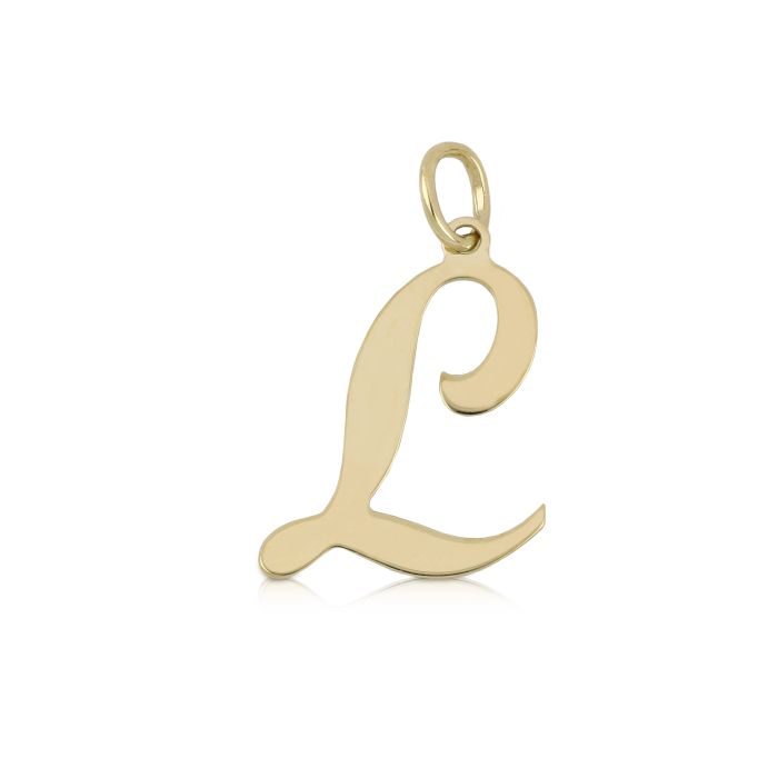 PENDENTE LETTERA IN CORSIVO L