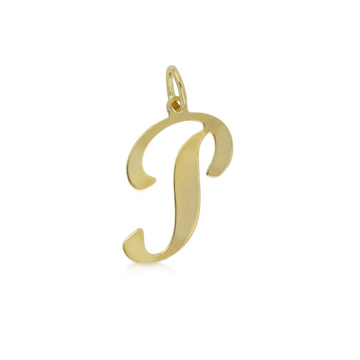 PENDENTE LETTERA IN CORSIVO P