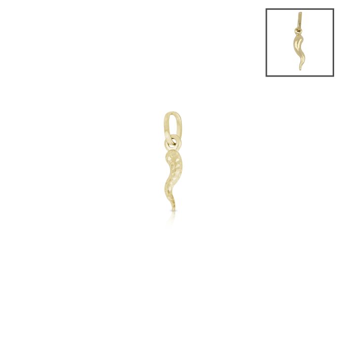 PENDENTE CORNO NAPOLETANO RIGATO