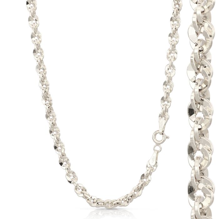 COLLANA MAGLIE INTRECCIATE IRIDE 2 MISURA