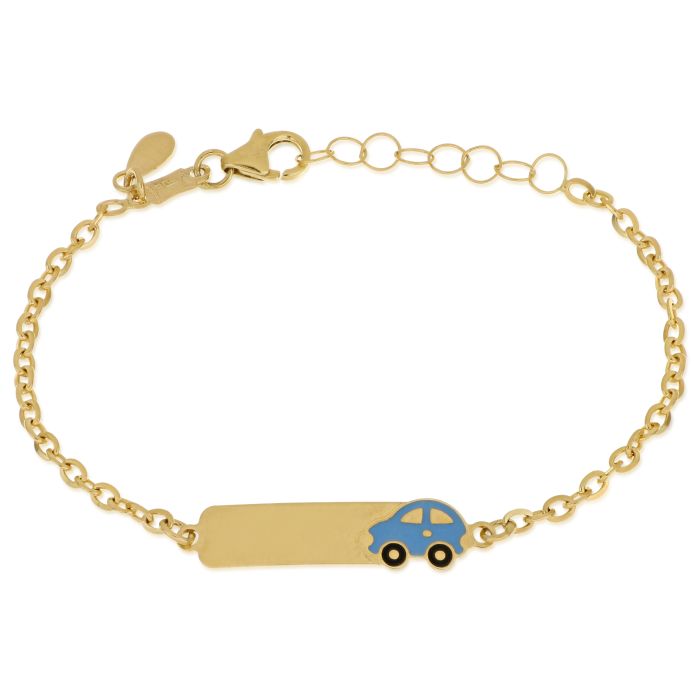 BRACCIALE BIMBO MACCHINA CON TARGA