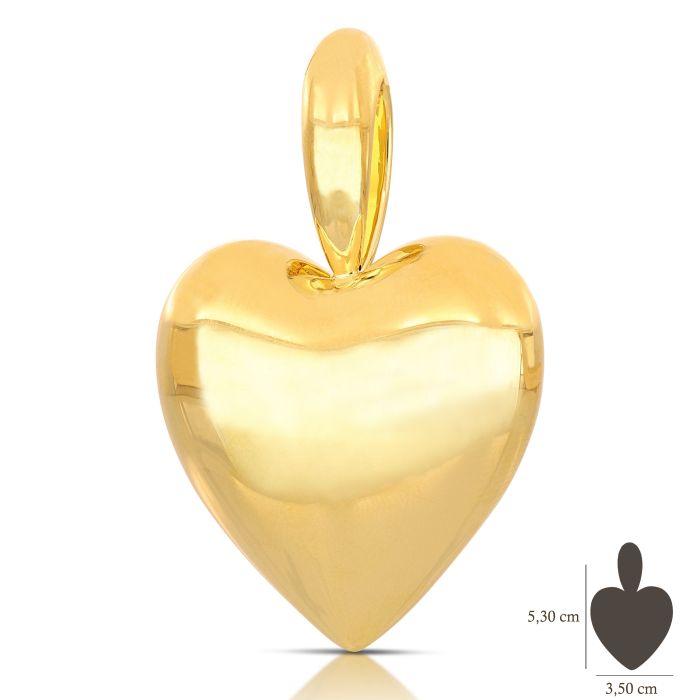 PENDENTE A FORMA DI CUORE LUCIDO