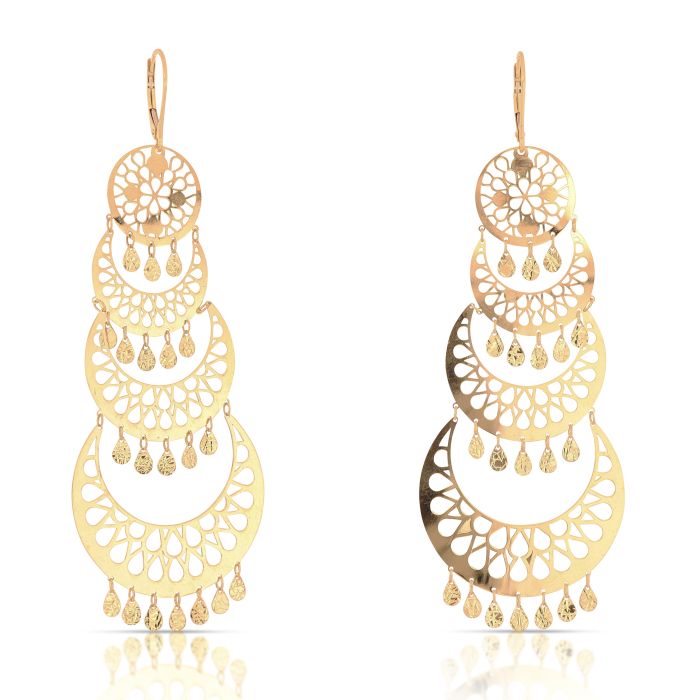 ORECCHINI A LASTRA TRAFORATI