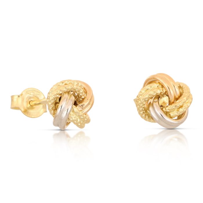 ORECCHINI NODO TRE COLORI