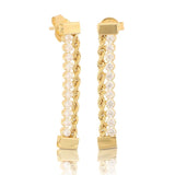 ORECCHINI A FUNE FILO CON TENNIS