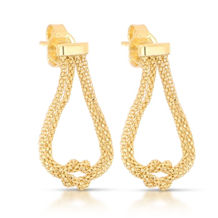 ORECCHINI NODO CENTRALE