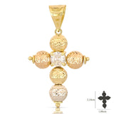 PENDENTE CROCE MILLELUCI TRE COLORI