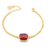 BRACCIALE TORMALINA ROSSA