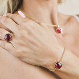 BRACCIALE TORMALINA ROSSA