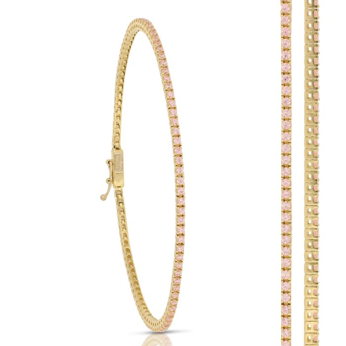 BRACCIALE TENNIS ROSA