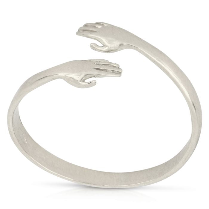 ANELLO ABBRACCIAMI ORO BIANCO