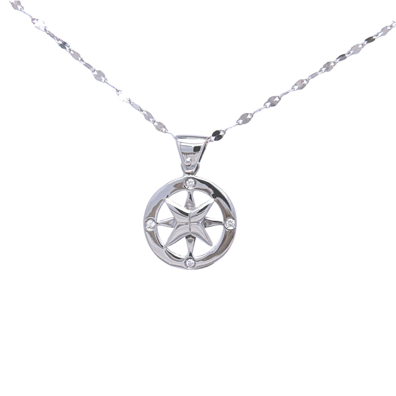 Collana con rosa dei venti