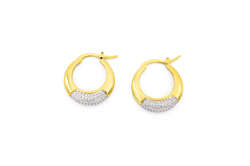 ORECCHII CERCHIO ZIRCONATO