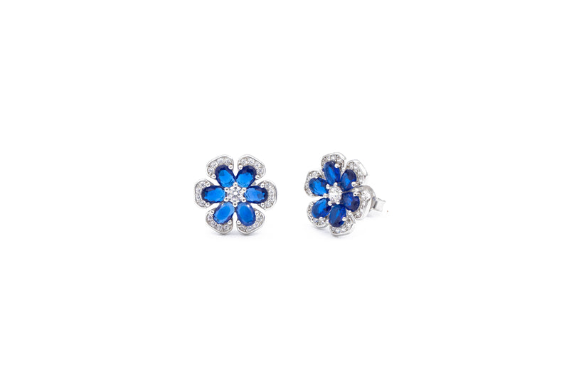 ORECCHINI FIORI ARGENTO