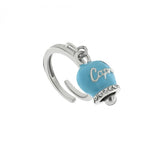 ANELLO CAMPANELLA AZZURRO