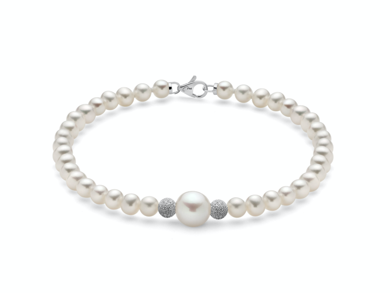 BRACCIALE DONNA MILUNA PERLE BOULE E FANTASIA