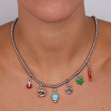 COLLANA AMO CAPRI SILVER GIROCOLLO