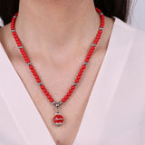 COLLANA CAPRI PERLINE ROSSE