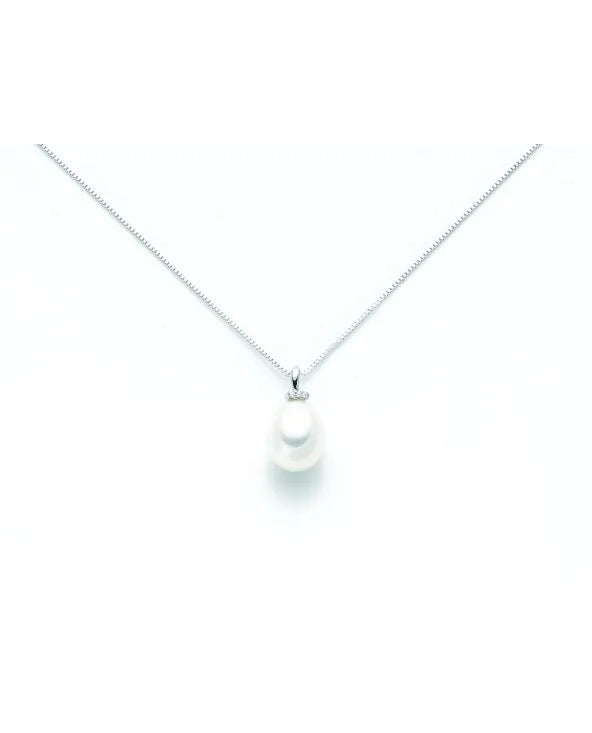 COLLANA MILUNA GOCCIA PERLA