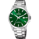 OROLOGIO FESTINA SWISS F20024/6 VERDE CINGHIA ACCIAIO INOSSIDABILE