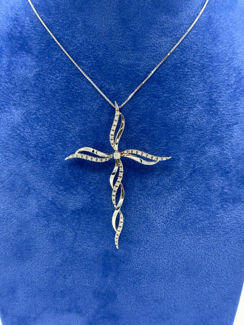 COLLANA CON CROCE LUCE