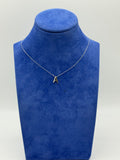 COLLANA CON INIZIALE CON DIAMANTI