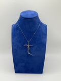 COLLANA CON CROCE ROSA