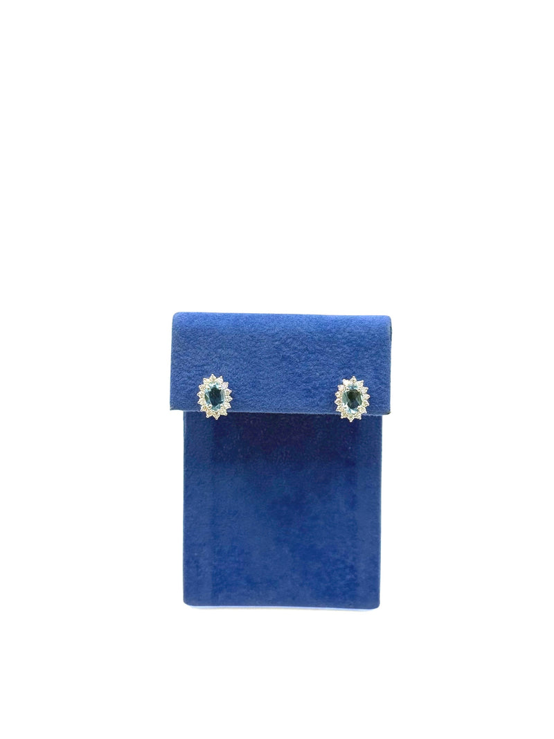 ORECCHINI ACQUA MARINA