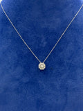 COLLANA FIORE CON DIAMANTI