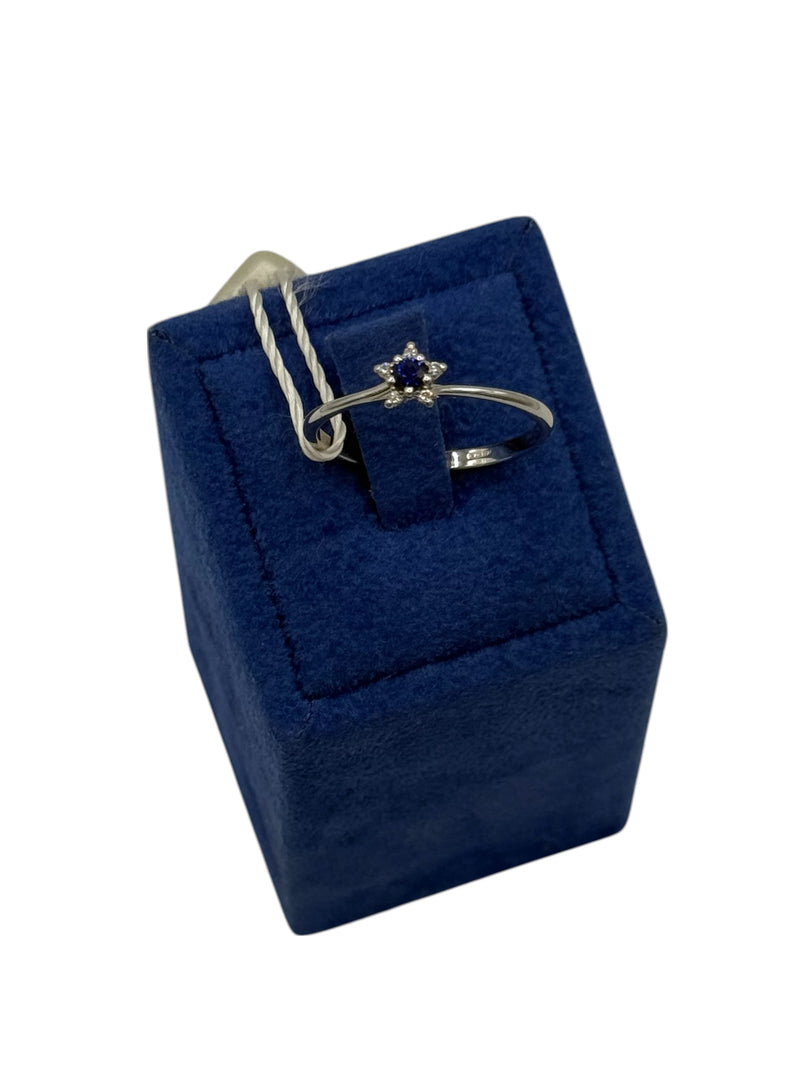 ANELLO STELLA ZAFFIRO