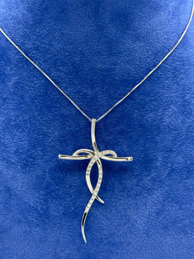 COLLANA CON CROCE ONDULATA 2.0