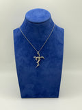 COLLANA CROCE INTRECCIATA