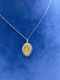COLLANA CON MADONNA MIRACOLOSA E DIAMANTI
